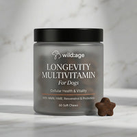 wild:age™ Longevity Chews for Dogs — NAD+ Supplement with NMN, Probiotics, HMB, Resveratol for Healthy Aging, Energy & Joint Support